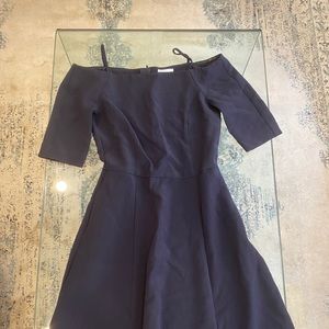 H and M blue midi dress